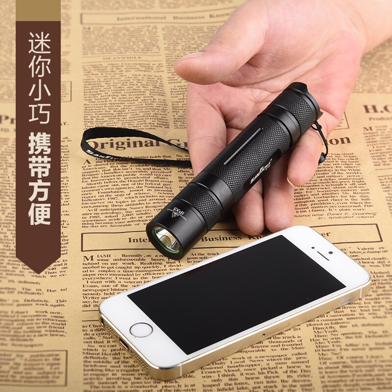Small flashlight strong light Mini Rechargeable Portable Home portable home portable flashlight outdoor riding long-range Led