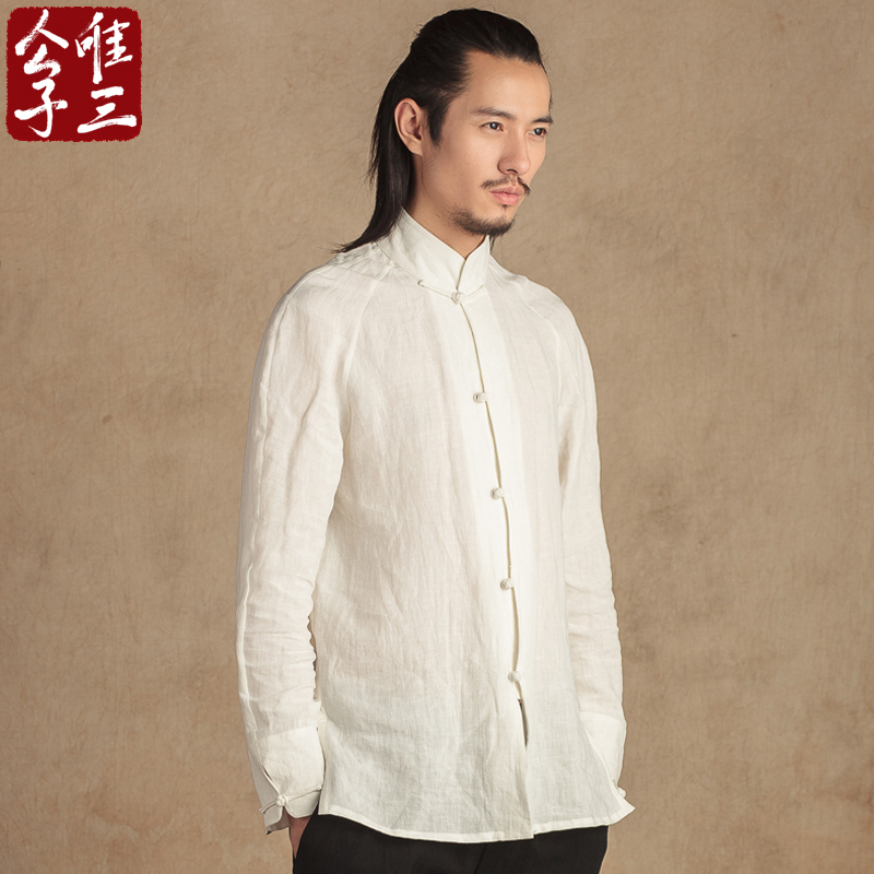 Meritocracy The Three Zen Tea Suits China Wind Shirts Man's Monk Buddha's Tang Costume Han Costume Men's Ancient Wind Fairy Qi and Autumn Winter-Taobao
