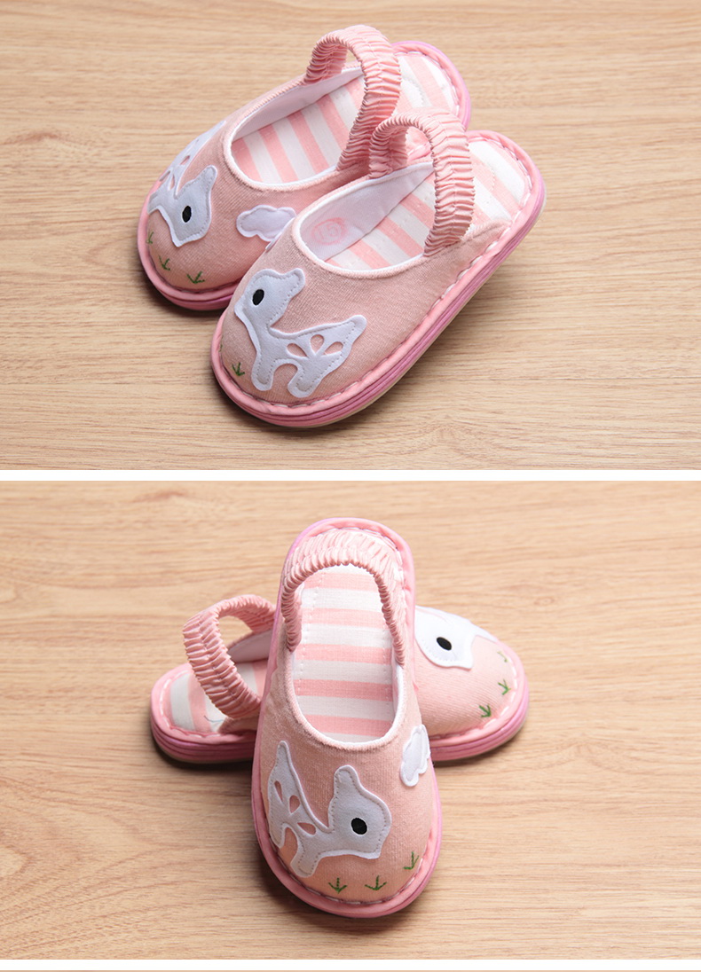 Pantoufles enfants en coton pour Toute saison - semelle tendon - Ref 1036291 Image 16