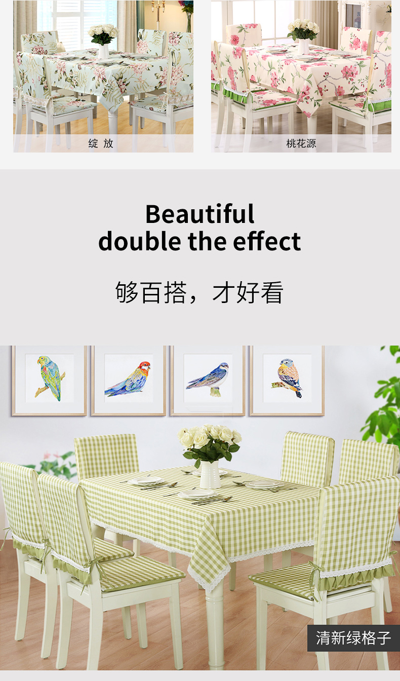 nhỏ gọn bảng vải trải ghế hiện đại phù hợp với hình chữ nhật vải bàn cà phê ghế vải không thấm nước che đậy nhà - Khăn trải bàn khăn trải bàn xưa