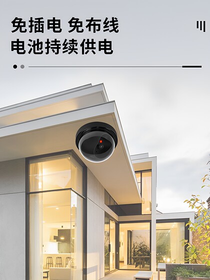 Fake monitor simulation camera head fake camera monitoring model fake probe plug-in-free paste large with light