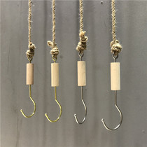 Clothing store rings tow hook adhesive hook creative Wood S HOOK adhesive hook womens clothing childrens clothing display shop decoration