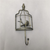 Iron bird cage adhesive hook clothing store hanger display rack upper wall adhesive hook coat rack clothing display point hanging single hook