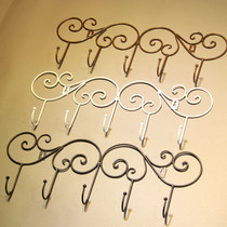 Multifunctional adhesive hook upper Wall Wall wall hanging door rear adhesive hook clothing store retro iron rack fitting room row hook