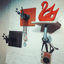 Clothing store display rack Wall hanging retro childrens clothing womens clothing rack Wall hanging shelf Window display hook