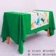 Зеленая белая скатерть