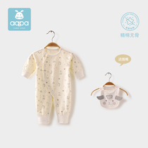 aqpa baby jumpsuit spring and autumn clothes men and women Baby climbing clothes air conditioning clothing long sleeve does not support the use of growth card