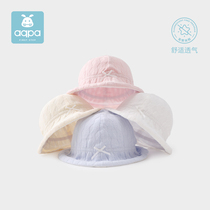 aqpa male and female treasure sun hat Spring and Autumn new children fisherman hat cute newborn baby hat baby sun hat