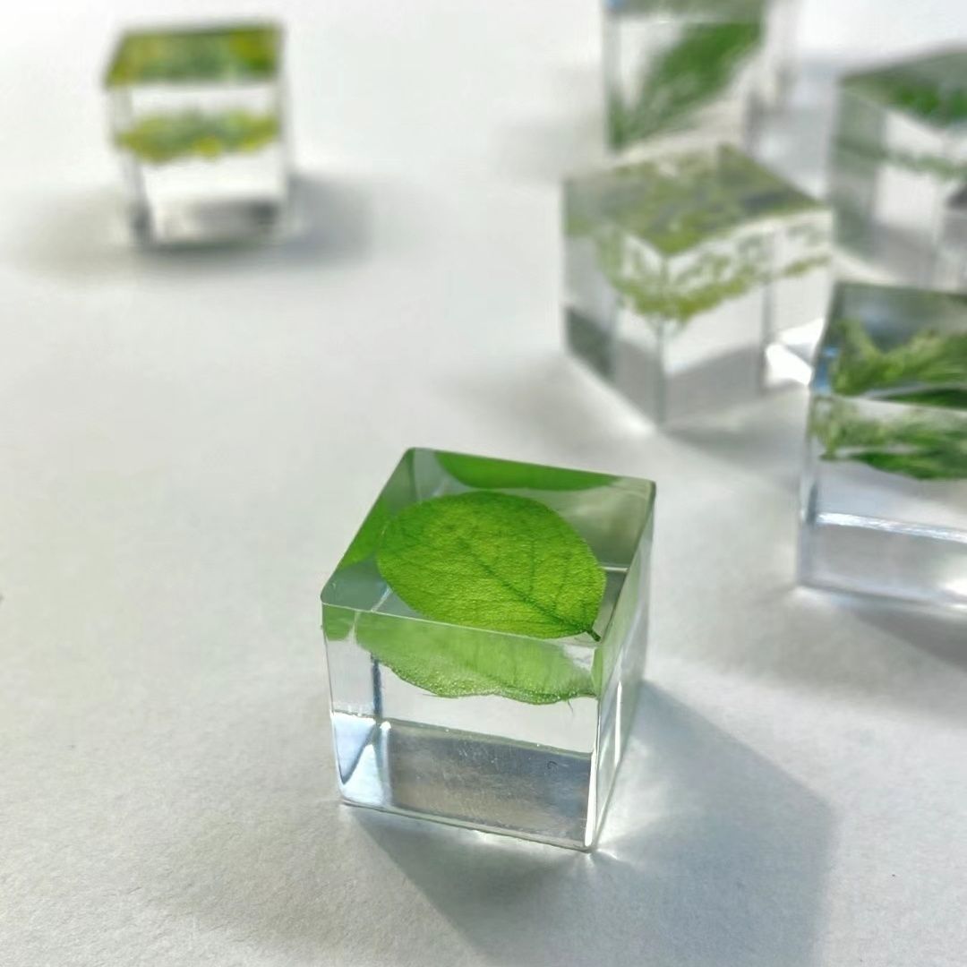 予珈植物滴胶DIY方块成品立体桌面摆件标本永生花送朋友礼物饰品-阿里巴巴