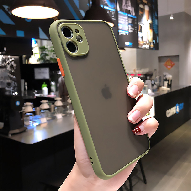 Precision hole position protection camera to apply iphone11 mobile phone protection shell 11pro anti-fall sleeve Apple 11promax soft hit color border max frosted liquid hand male and female