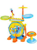 Toy childrens drum set for beginners baby electronic keyboard jazz drum instrument birthday gift 3-6 years old