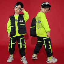 Girl Street Dance Costume Suit Boy Hip Hop Wind Childrens Garment Pant Bundesliga Jazz Dancing Drum Out of Costume