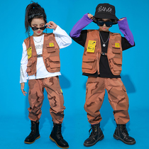 Childrens street dance suit boy hip-hop handsome hiphop plays out of the Shaolin Street Dance Girl Jazz Dance Costume Tide