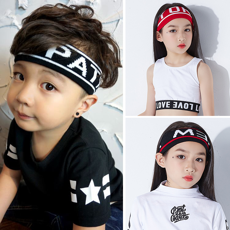 New Japan-ROK child hip hop street dance male and female child young hair thread knit hair with personality children sports wrist