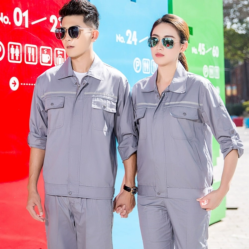 Летний антистатический тонкий комбинезон подходит для мужчин и женщин, короткий рукав