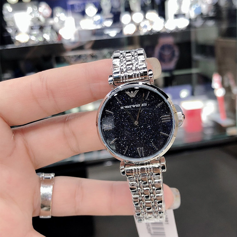 Armani bright starry sky ladies watch 2021 new waterproof student women's watch simple temperament watch women