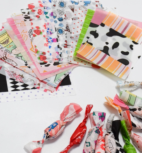 Bull Rolling Sugar Candy Wraparound Rolls Toilet Paper Zsugar Packaging Paper Cotton Candy Paper Candy Wrappers Packaging Oil Paper Wax Paper Candy Wrapping Paper 50 sheets