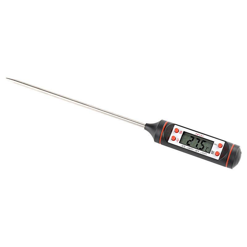 Household kitchen food thermometer water temperature center oil temperature milk temperature electronic liquid temperature probe type meter