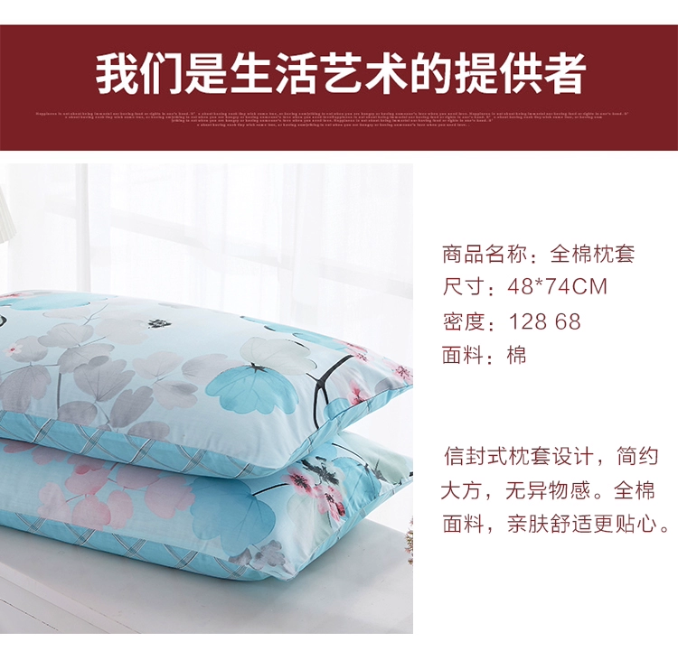 Gối bông 48x74 đơn 100% gối bông hoạt hình gối người lớn lớn đặt một cặp vận chuyển gối ôm cho bà bầu