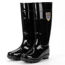 Spring Summer Rain Shoes Men High Cylinder Non-slip Rain Boots Waterproof Shoes Fishing Boots Work Cover Shoes Adult Lao Shoes Car Wash Shoes