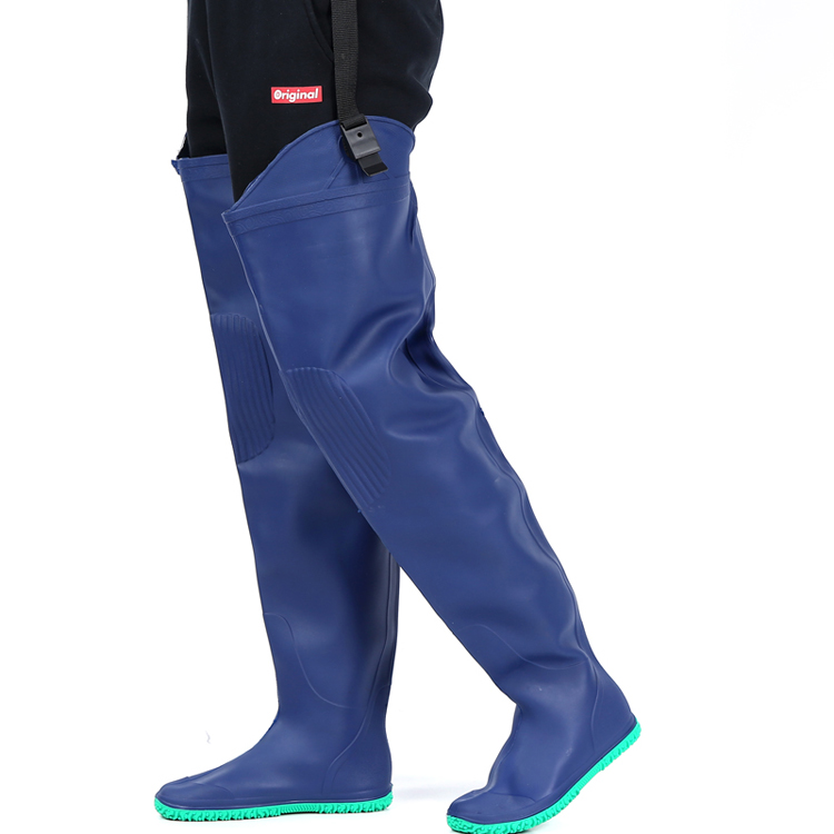 New Pint Farmland Boots Fishing Fork Waterproof Korean Version Rain Shoes High Silo Sewer Pants Integrated Water Field Shoes Fishing Boots Fishing