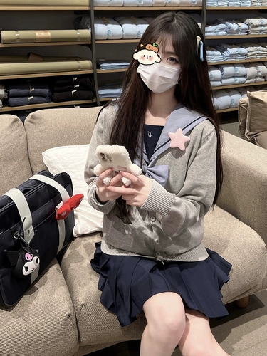 Оригинальная студенческая юбка в складку, японская школьная юбка для школьников, комплект