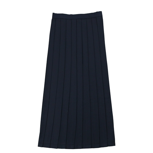 Японский комплект, базовая студенческая юбка в складку, японская школьная юбка, длинная юбка, плиссированная юбка, средней длины, полный комплект