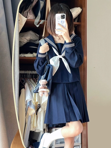 Студенческая юбка в складку, базовый комплект, оригинальная демисезонная японская школьная юбка для школьников