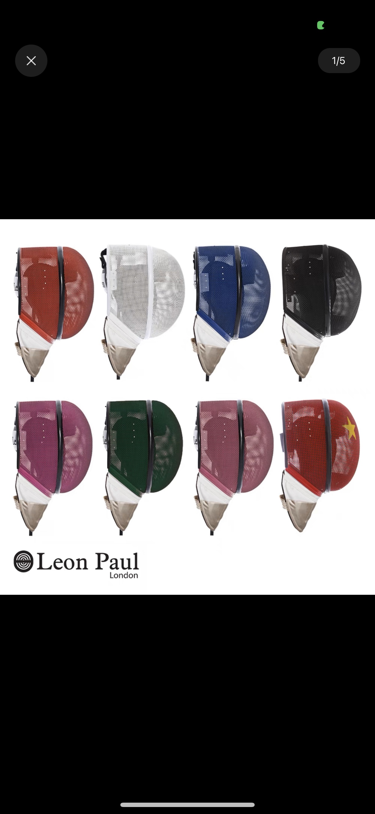 LeonPaul Paul fencing Colour FIE certified 1600N floral sword mask helmet removable air lining-Taobao