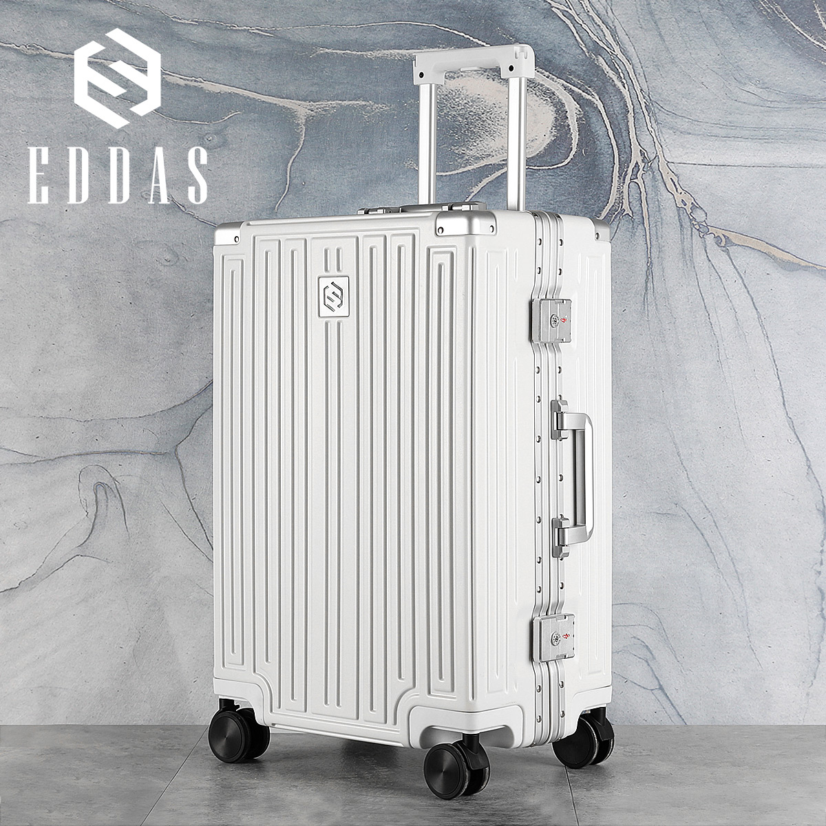 EDDAS suitcase female male student universal wheel Korean version of the small fresh trolley password boarding leather case large capacity