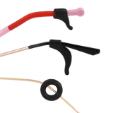 Нескользящие силиконовые очки, серьги, шнурок-держатель, носки, колечки, защитная застежка для ушей, фиксаторы в комплекте