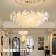 All-Copper French Mid-Century American Retro Living Room Chandelier, Light Luxury Crystal Eye-Protection Bedroom Study High-End Cream Style