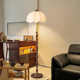 All-Copper French Mid-Century American Retro North American Fas-Grade Black Walnut Wood Living Room Cozy Eye-Protecting Bedroom Floor Lamp
