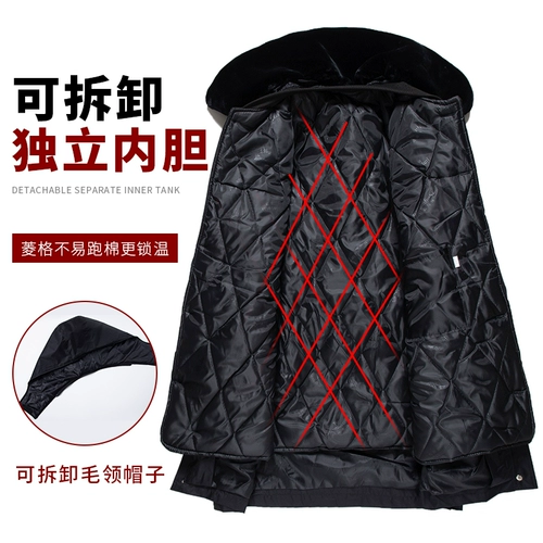 Комбинезон, пуховик, униформа, зимняя куртка, увеличенная толщина