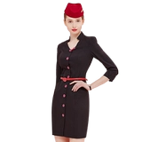 TDET Униформа, высококлассный комплект, летнее платье для работы