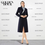 Кашемировое рабочое длинное демисезонное элитное шерстяное пальто, средней длины, увеличенная толщина