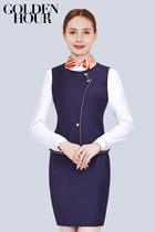 women's winter 2022 business suit new vest formal dress sea airline sister uniform hotel front work clothes