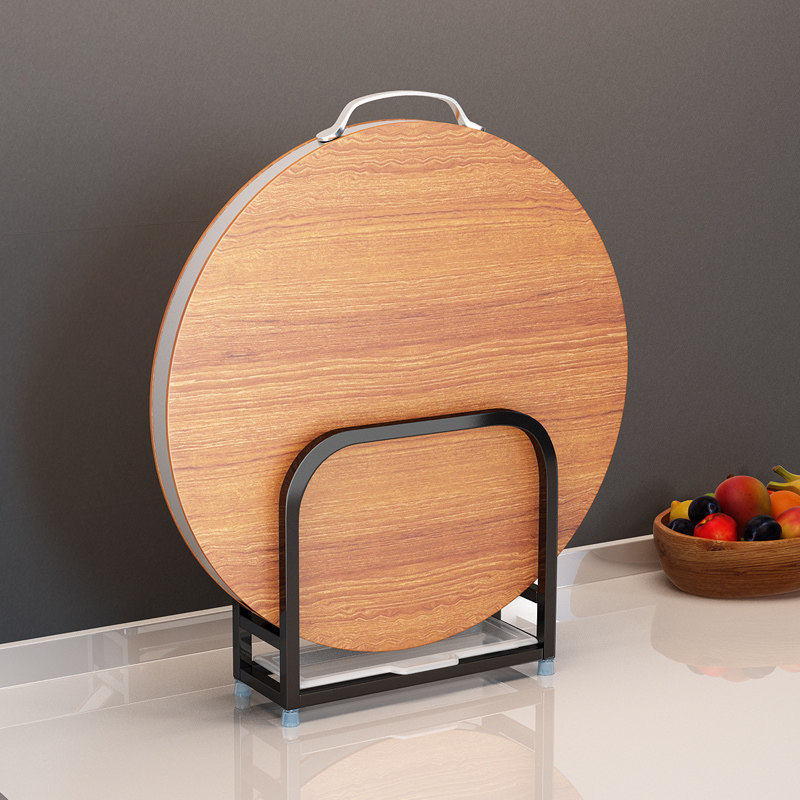 Thickened 304 stainless steel cutting board rack Cutting board rack Sitting kitchen shelf Storage pot cover rack Chopping board rack