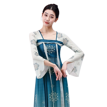 Fubo classical dance costumes improved light Hanfu womens Tang costume chest-length skirt super fairy gauze ancient style performance costumes
