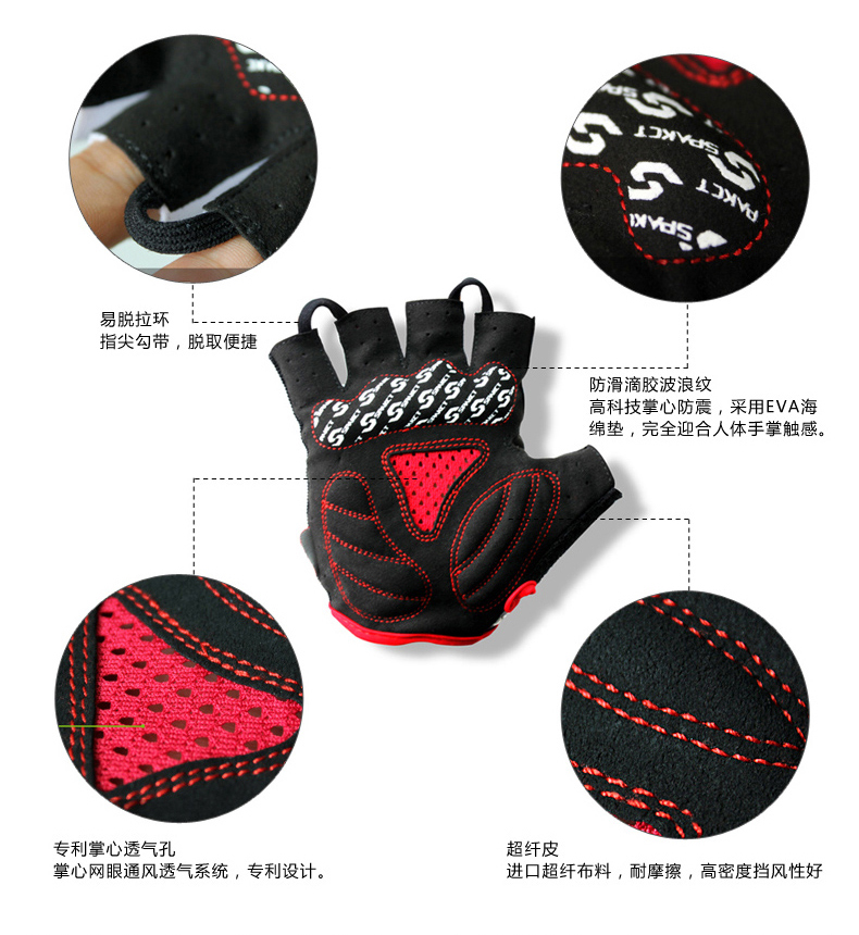 Gants pour vélo mixte SPAKCT - Ref 2252624 Image 17