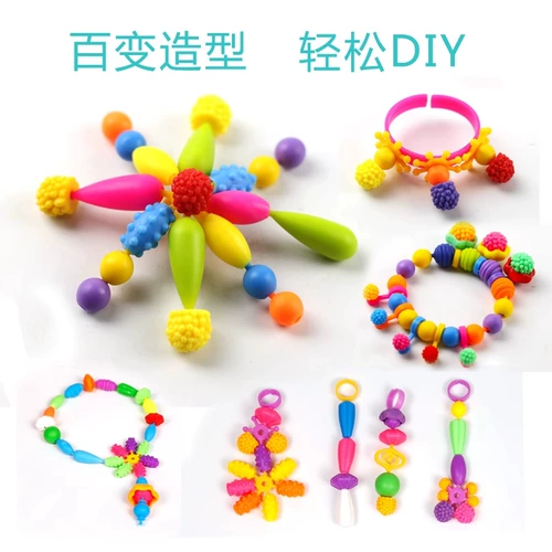 Вариационные детские бусы с бусинами, интеллектуальная игрушка, ожерелье ручной работы, бусины для тренировок, DIY, концентрация внимания