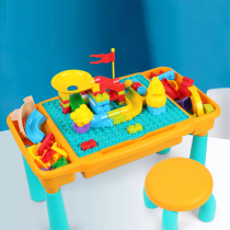 Enlightenment building blocks table childrens puzzle multifunctional baby compatible assembly game table children toy table boys and girls
