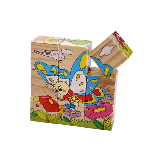 Деревянная головоломка, трехмерный деревянный конструктор, интеллектуальная игрушка для раннего возраста, в 3d формате, 3-4-5-6 лет