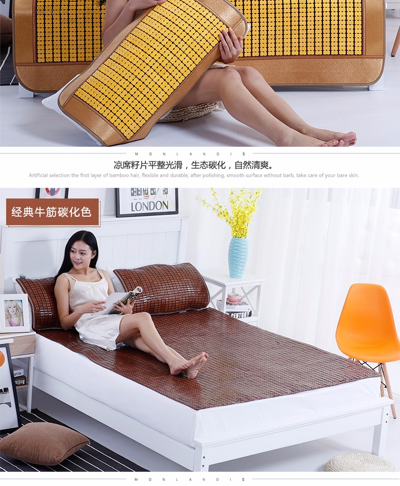 Summer mạt chược mat ghế gấp cacbonat sinh mạt chược mat đơn hoặc thảm đôi 1,5m 1.8m miễn phí vận chuyển - Thảm mùa hè chiếu nằm điều hòa