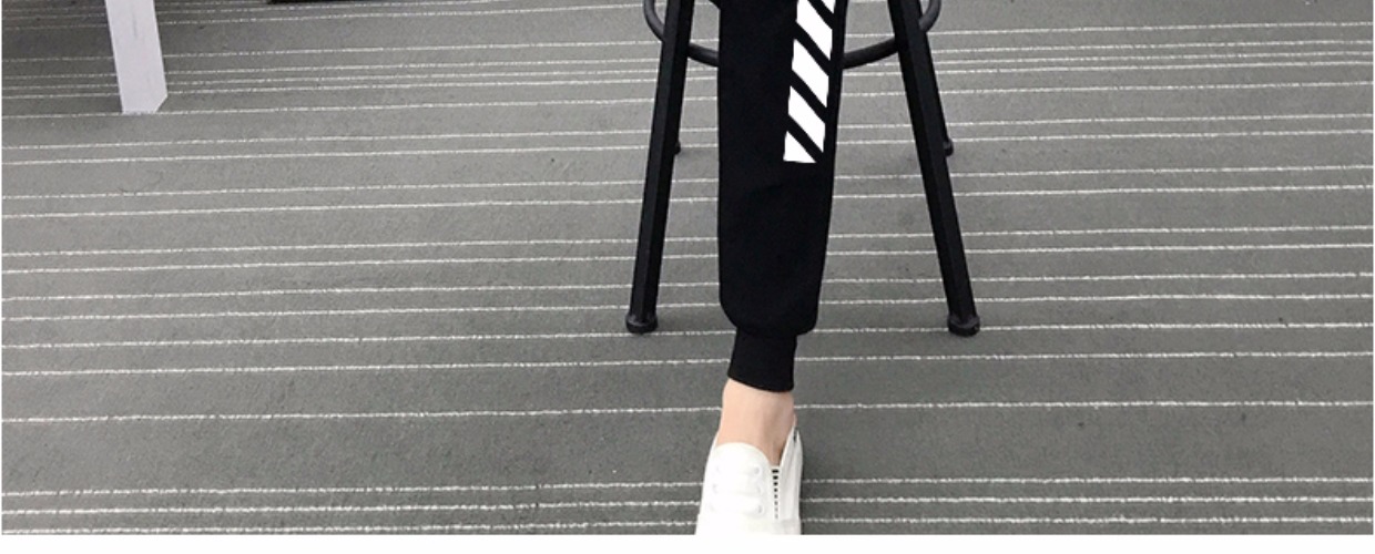 秋冬加绒运动裤女裤子韩版小脚长裤百搭宽松学