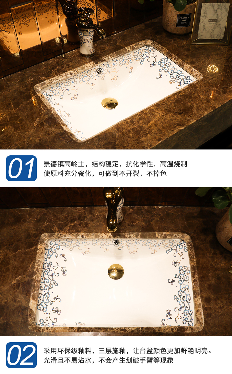 Gold cellnique undercounter embedded ceramic lavabo square basin hotel balcony the size of the pool that wash a face with