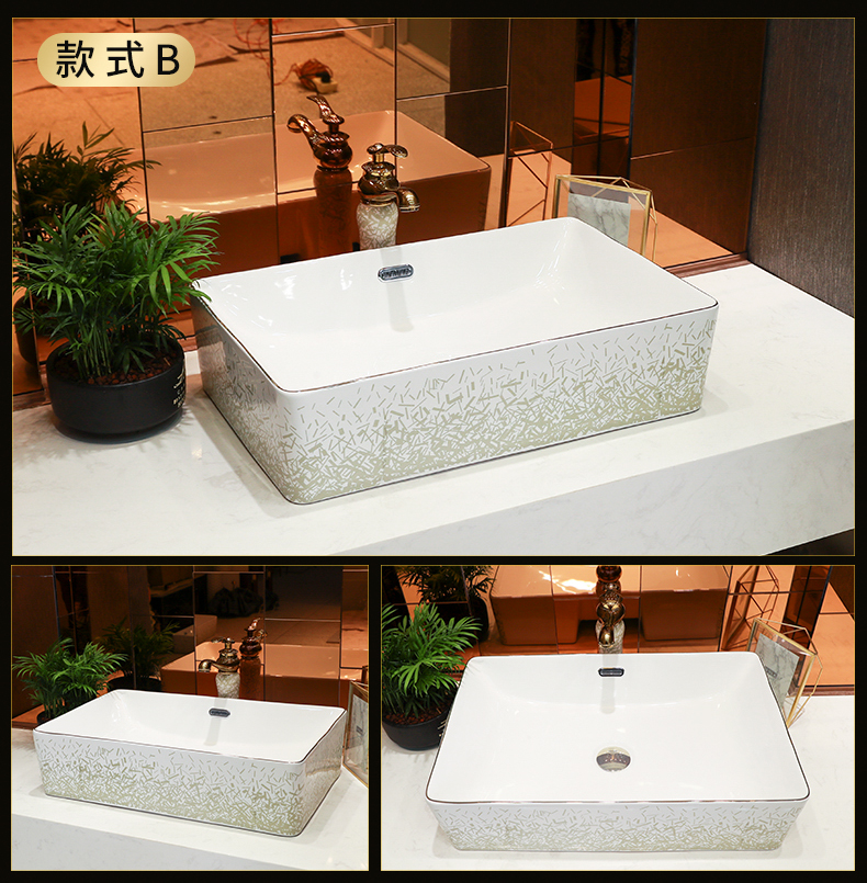 Light key-2 luxury Japanese contracted wind up phnom penh stage basin round ceramic single basin sinks the sink basin