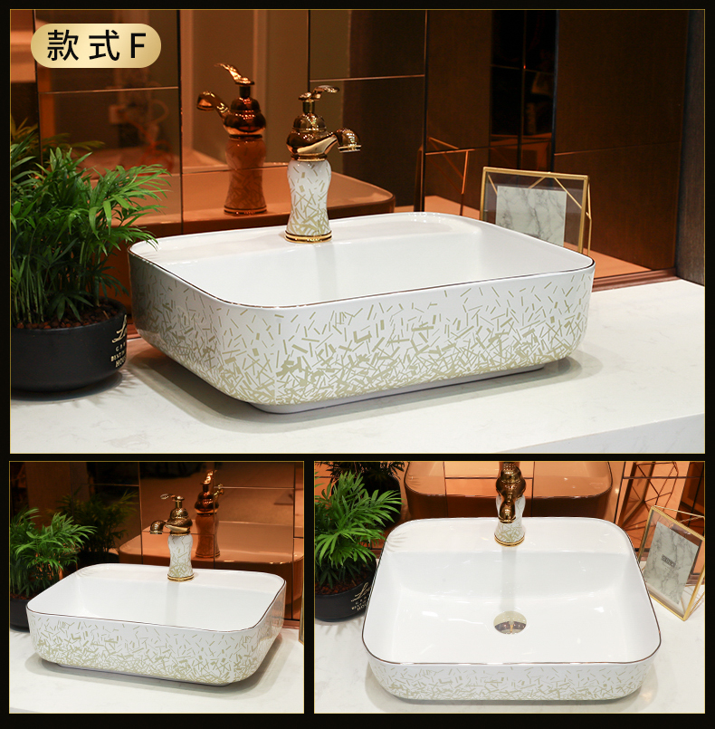 Light key-2 luxury Japanese contracted wind up phnom penh stage basin round ceramic single basin sinks the sink basin