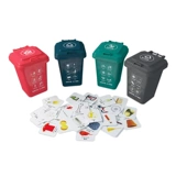 TikTok, детская фигурка, настольные карточки, семейное мусорное ведро подходит для мужчин и женщин, раннее развитие, сортировка