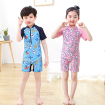 Cartoon childrens swimsuit cute boy swimsuit one-piece baby quick-dry boy boy swimsuit climbing suit surfing